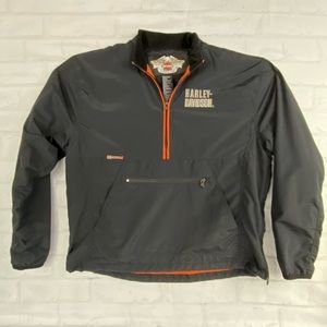 Harley-Davidson Gray Utility Jacket with Orange Accents
